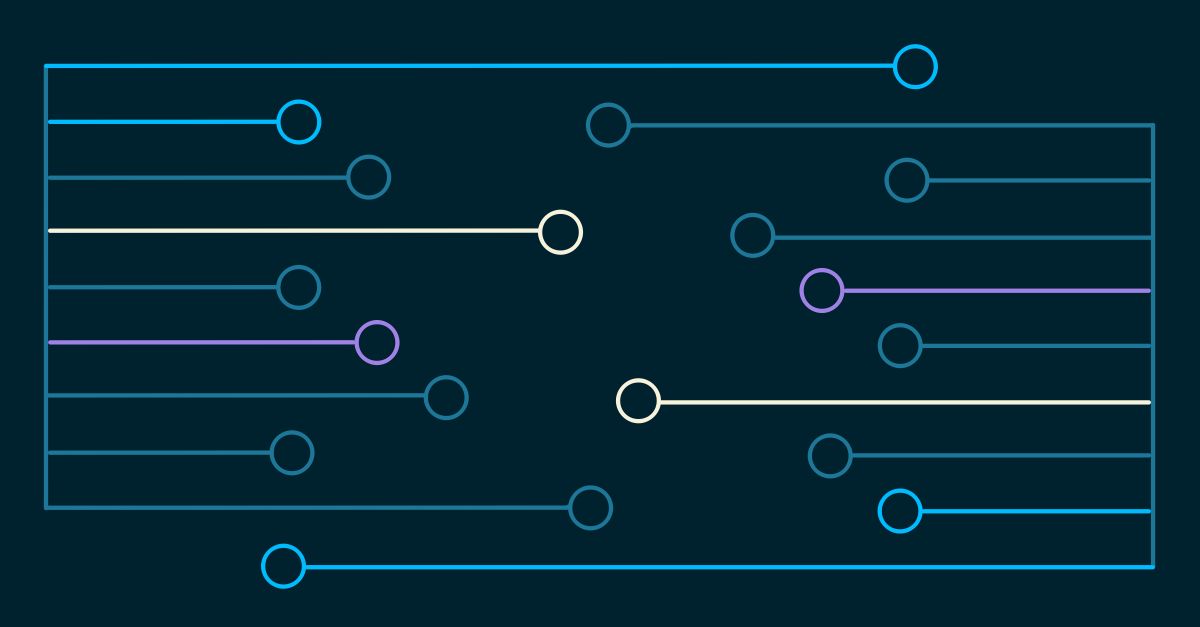 Placeholder image: clean, abstract drawing of horizontal lines and circles evoking a vague impression of a diagram or a circuit board